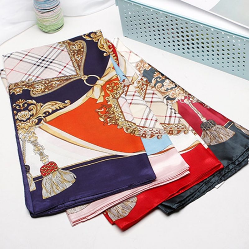 Ladylike Print Color Block Sweet Naisten Huivit