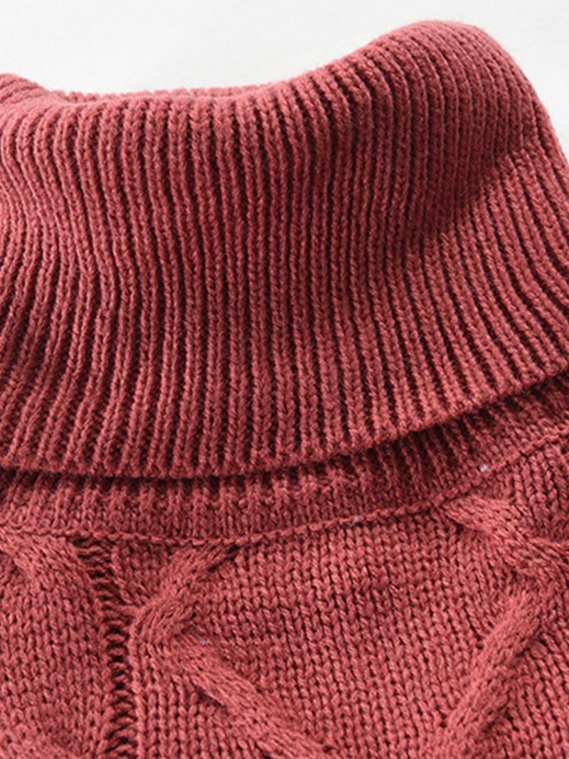 Normaali Korealainen Villapaita Turtleneckillä
