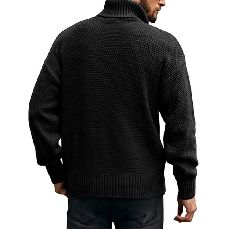 Turtleneck Plain Standard Casual Talvipaita