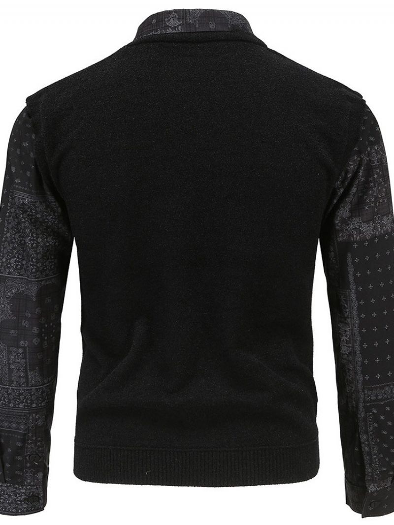Vakiovärinen Patchwork Spring Ol Casual Villapaita