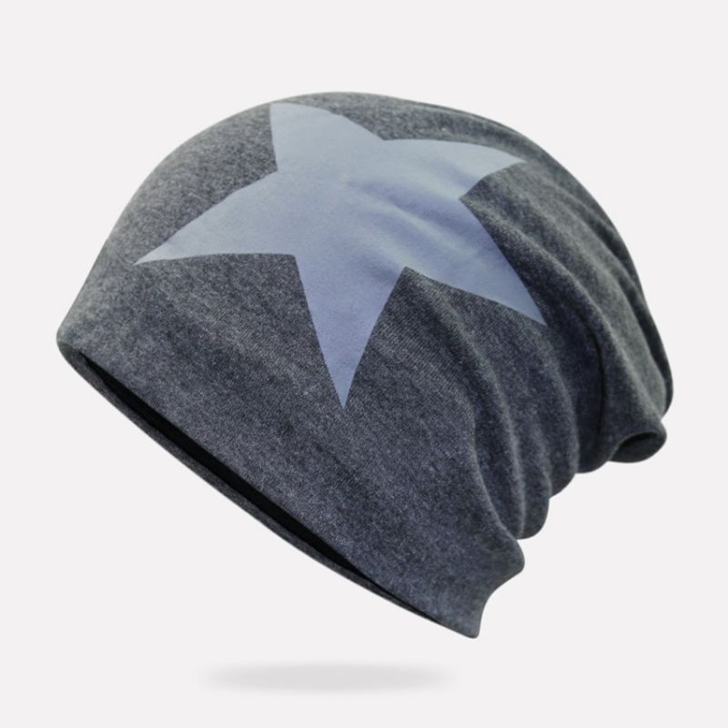 Korean Style Star Pinted Concise Miesten Hattu