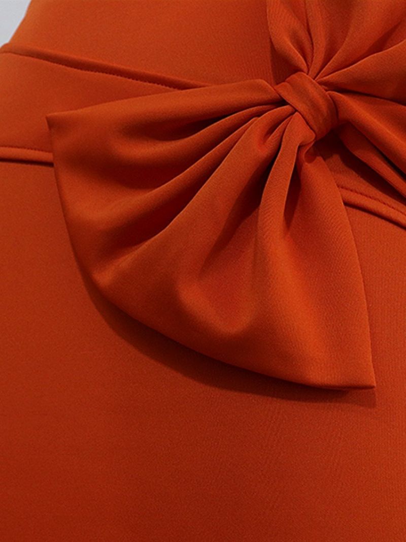 Lyijykynähame Mid-Calf Bowknot Seksikäs Hame