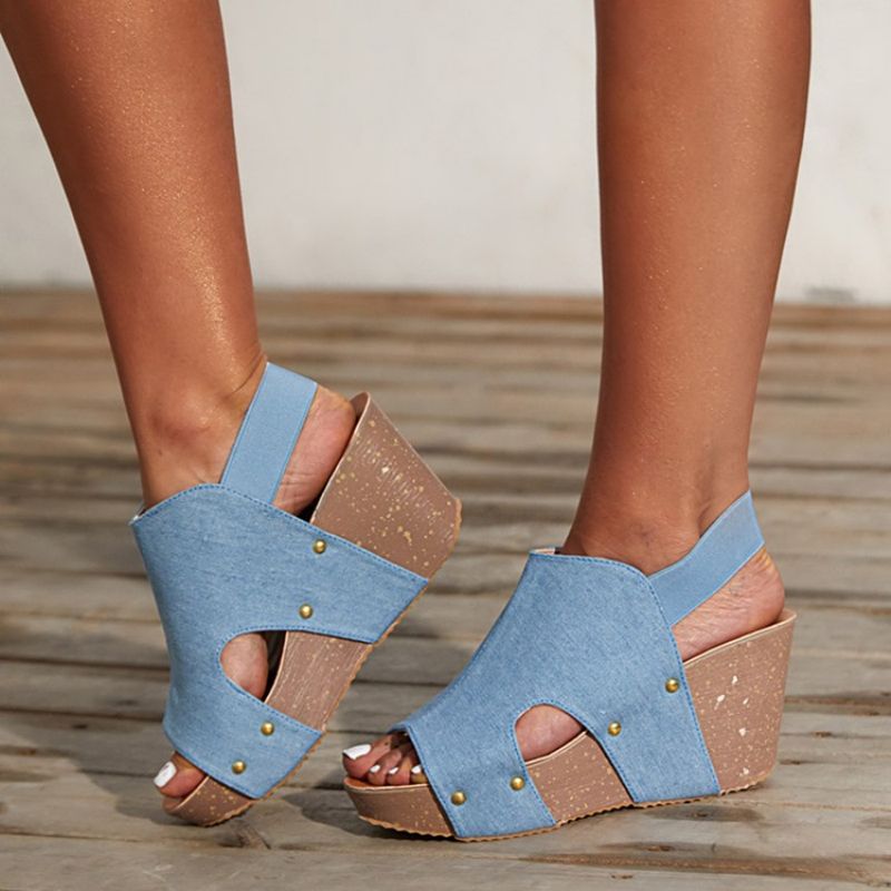 Avovarvas Slip-On Wedge Heel Matalat Yläsandaalit