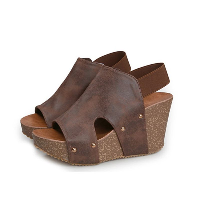 Avovarvas Slip-On Wedge Heel Matalat Yläsandaalit