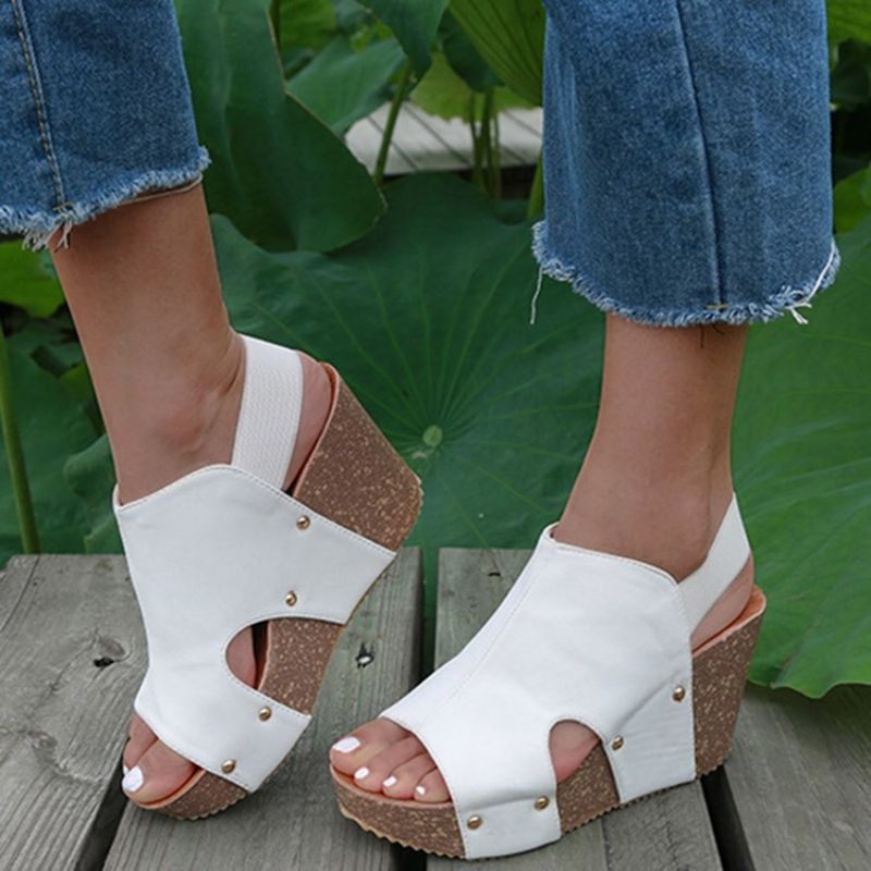 Avovarvas Slip-On Wedge Heel Matalat Yläsandaalit