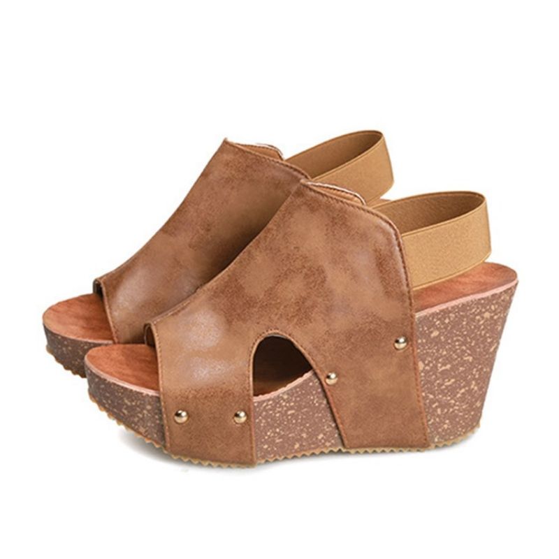 Avovarvas Slip-On Wedge Heel Matalat Yläsandaalit