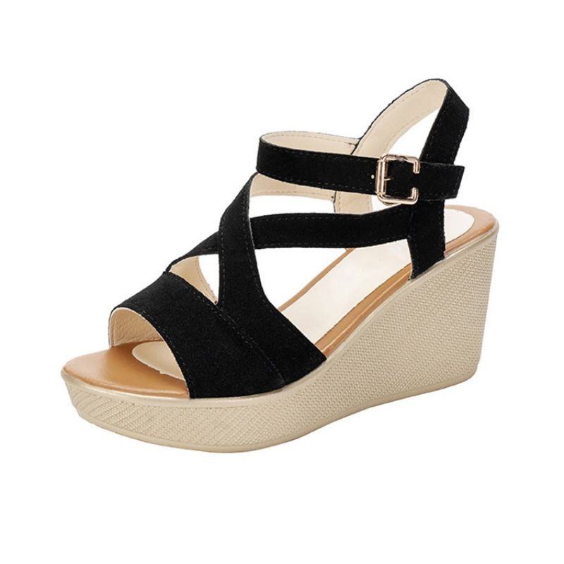 Naisten Ammattilaissandaalit Wedge Heel Open Toe Soljella