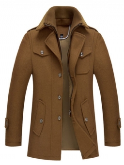 Tavallinen Standard Pocket Korean Slim Coat