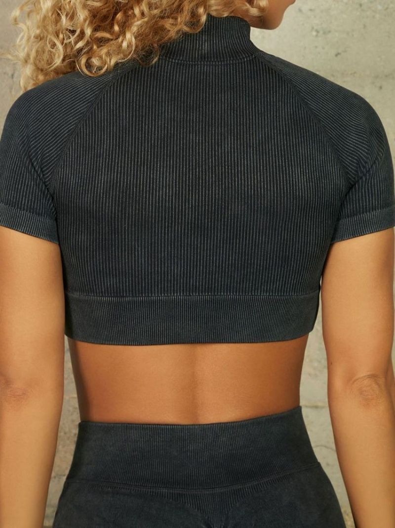 Anti-Sweat Kiinteät Lyhythihaiset Juoksuvaatesarjat