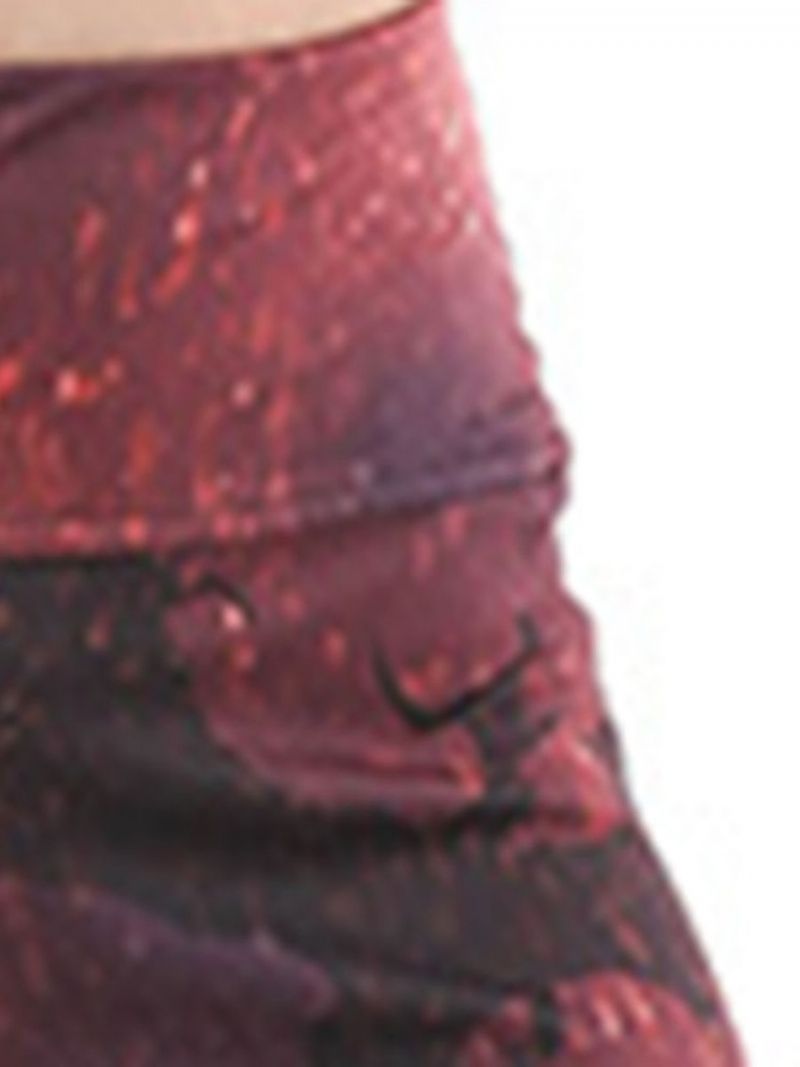 Anti-Sweat Print Sarjakuva Joogahousut Korkea Vyötärö Tiktok Leggingsit