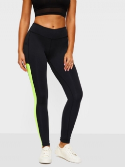Naisten Anti-Sweat Color Block Taskut Juoksujooga Leggingsit Joogahousut Korkea Vyötärö Tiktok Leggingsit