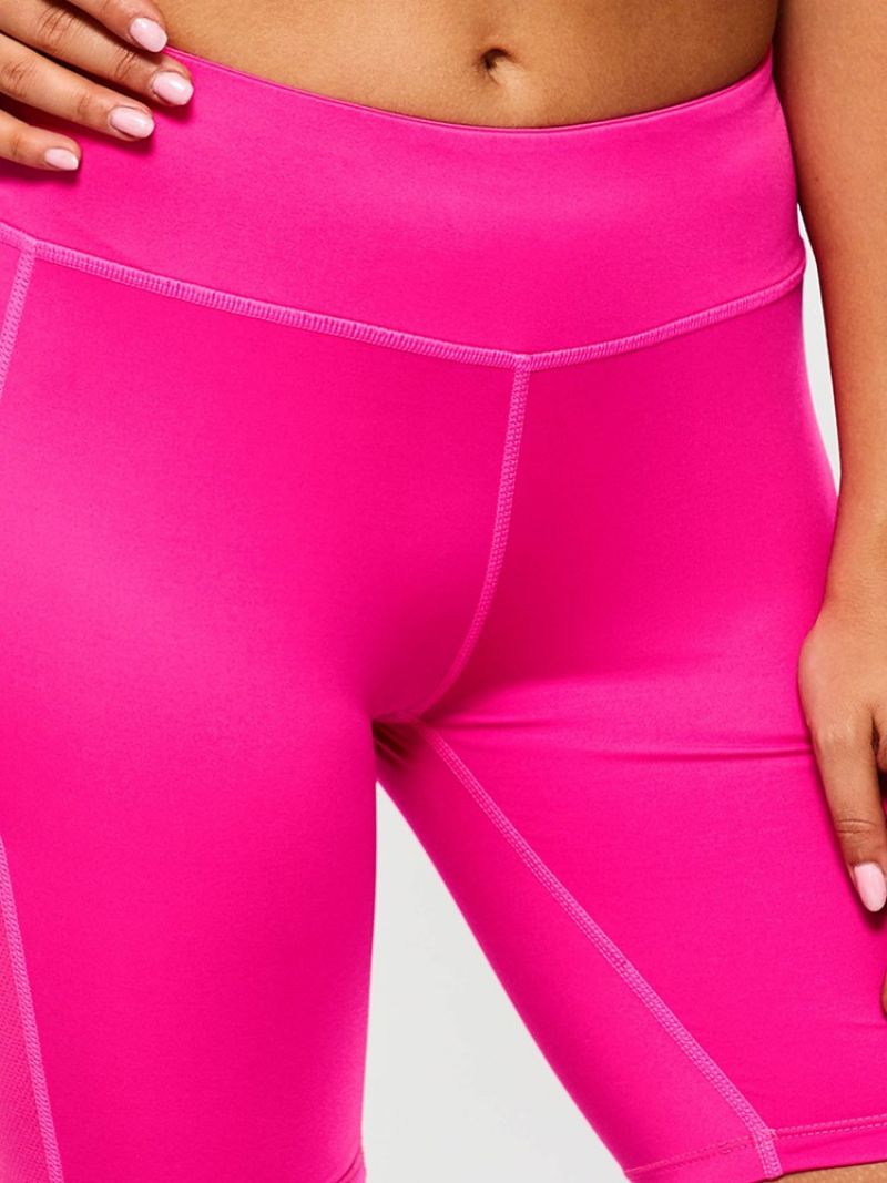 Naisten Taskut Hienesto Solid Kuntosali Urheilu Jooga Shortsit Jooga Housut Korkea Vyötärö Tiktok Leggingsit