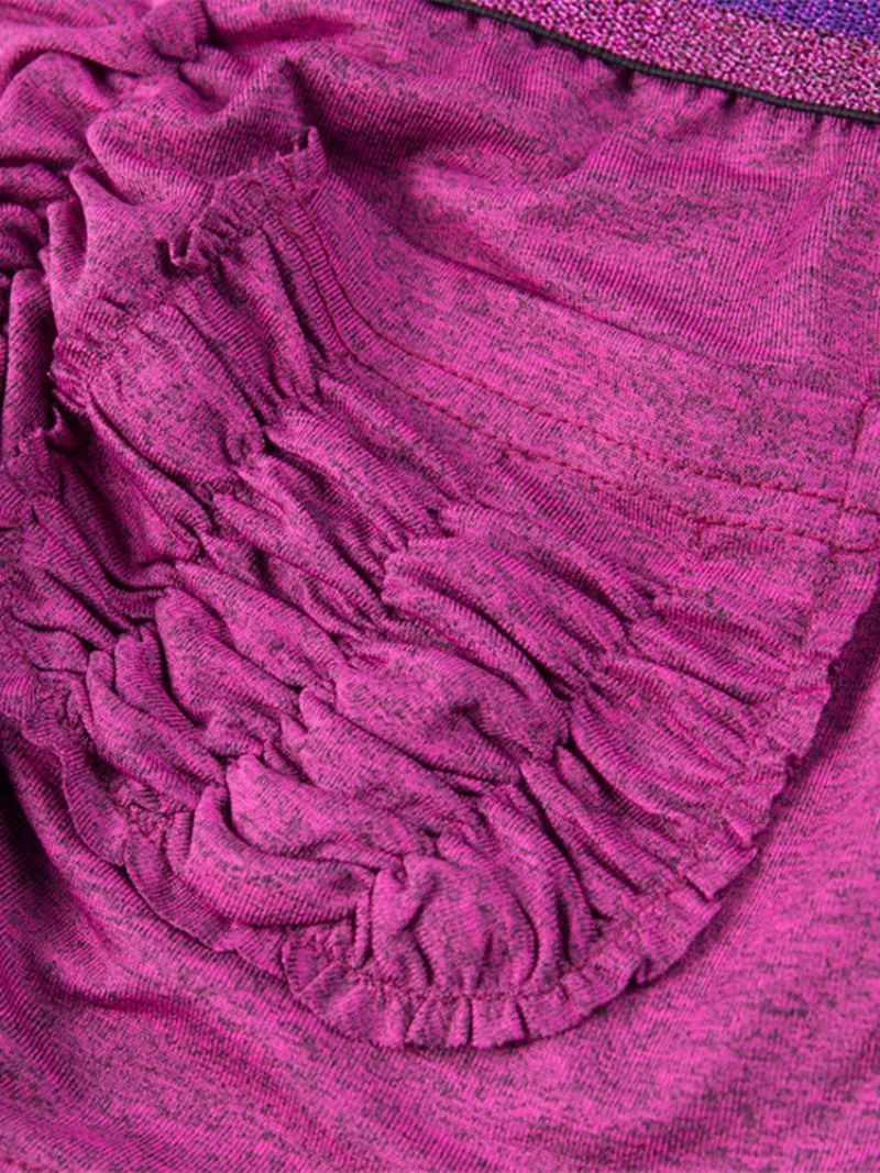 Rainbow Patchwork Shortsit Kesäkuntosali Urheilujoogahousut