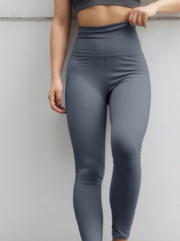 Solid Anti-Sweat Nylon Street Dance Naisten Leggingsit Jooga Housut Korkea Vyötärö Tiktok Leggingsit