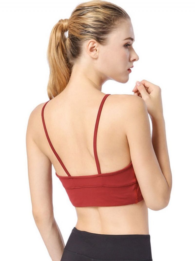 Tavalliset Säätämättömät Olkaimet Push Up Nylon Urheiluliivit