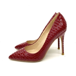 Slip-On Stiletto Heel Serpentine 12 Cm Ohuet Naisten Kengät