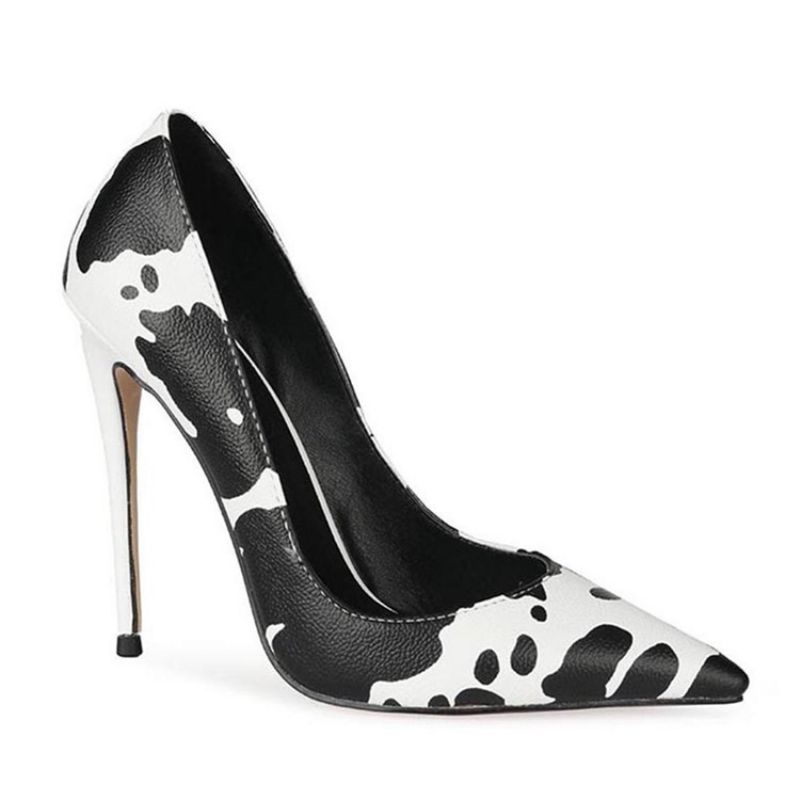 Teräväkärkinen Stiletto Heel Print Matala Ohuet Yläkengät