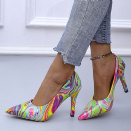 Teräväkärkinen Stiletto Heel Slip-On Korkeakorkoiset (5-8 Cm) Ohuet Kengät