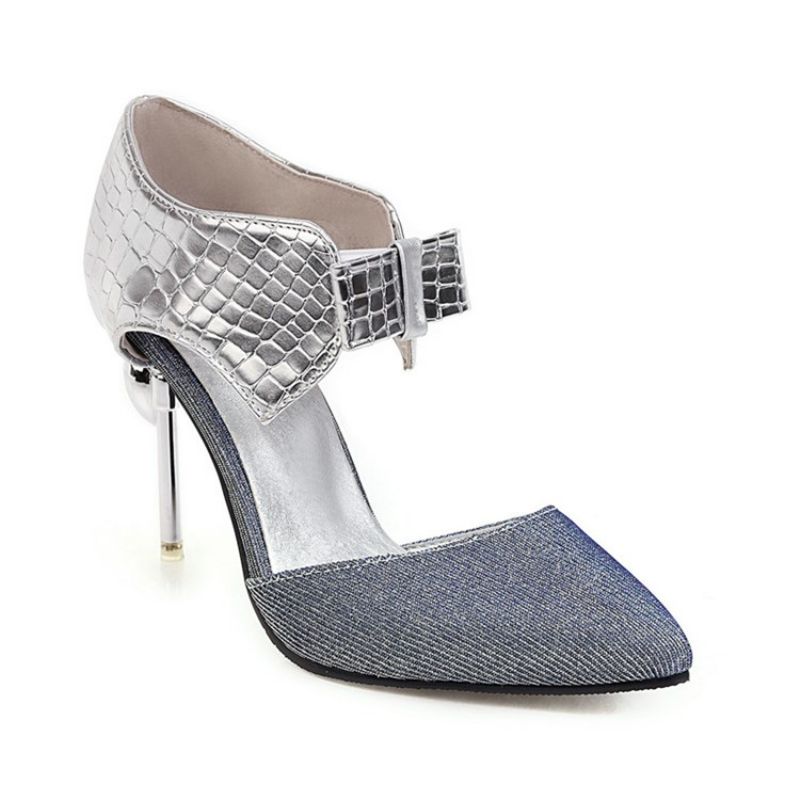 Naisten Teräväkärkiset Slip-On Stiletto Heel Thread Sandaalit