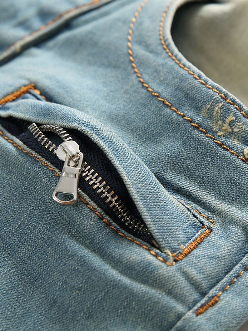 Straight Pocket Eurooppalaiset Vetoketjulliset Miesten Farkut