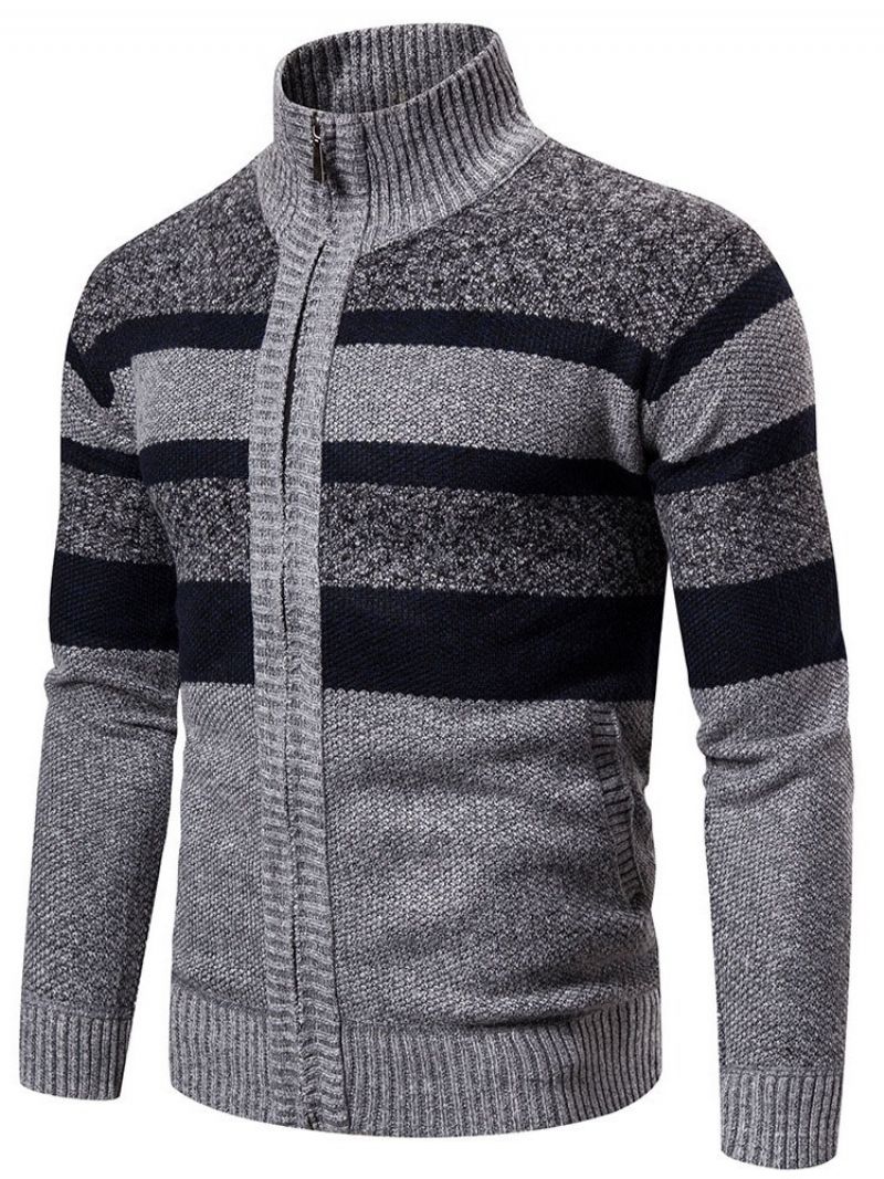 Stripe Standard Korean Fall Miesten Villapaita