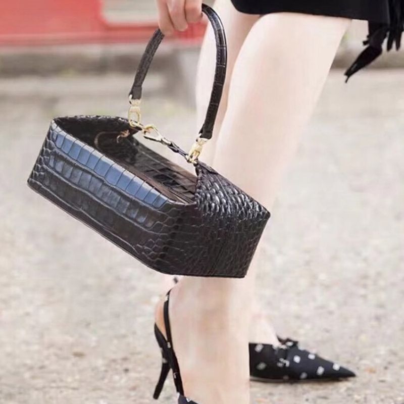 Alligator Pu Thread Suorakulmio Kantokassit