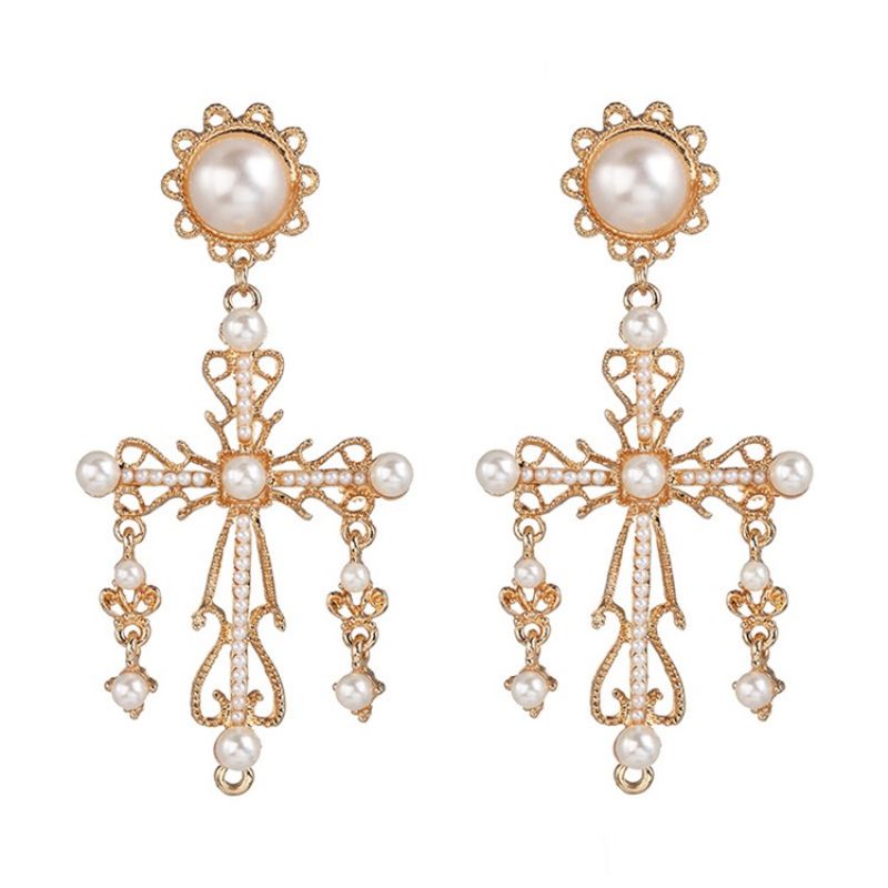 Alloy Vintage Pearl Upotekoristeiset Prom Naisten Korvakorut