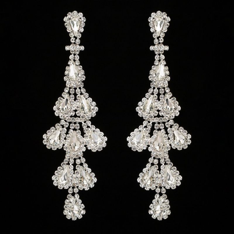 Rhinestone Sweet Diamante Party Charm Korvakorut