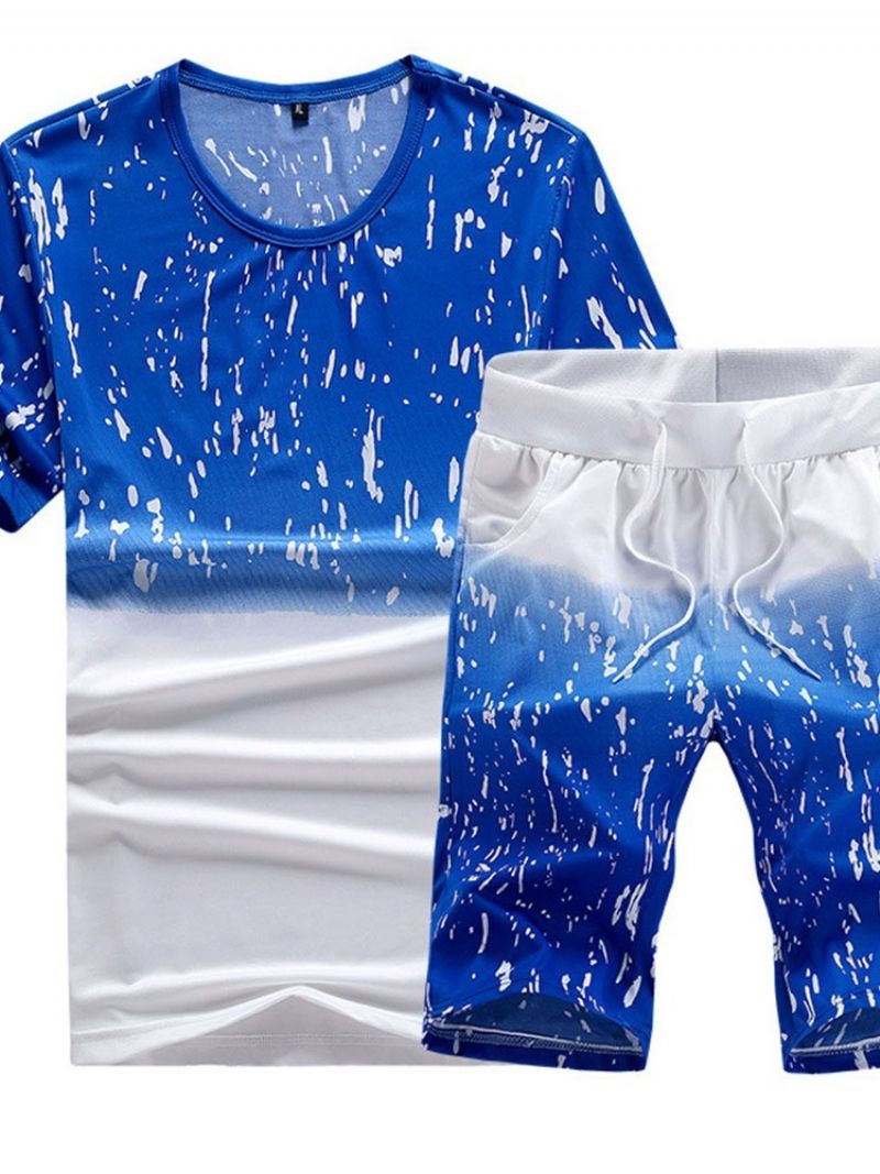 Print Casual Pants Miesten Asu