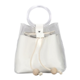 Pvc:Stä Tavalliset Eurooppalaiset Tynnyrin Muotoiset Crossbody-Laukut