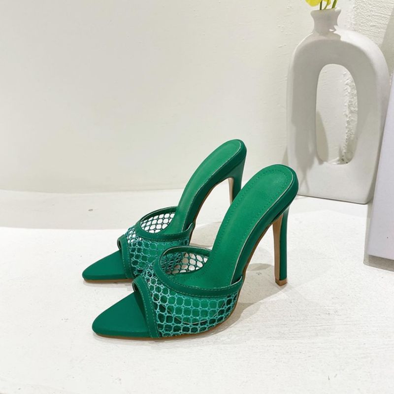 Flip Flop Stiletto Heel Hollow Casual Tossut