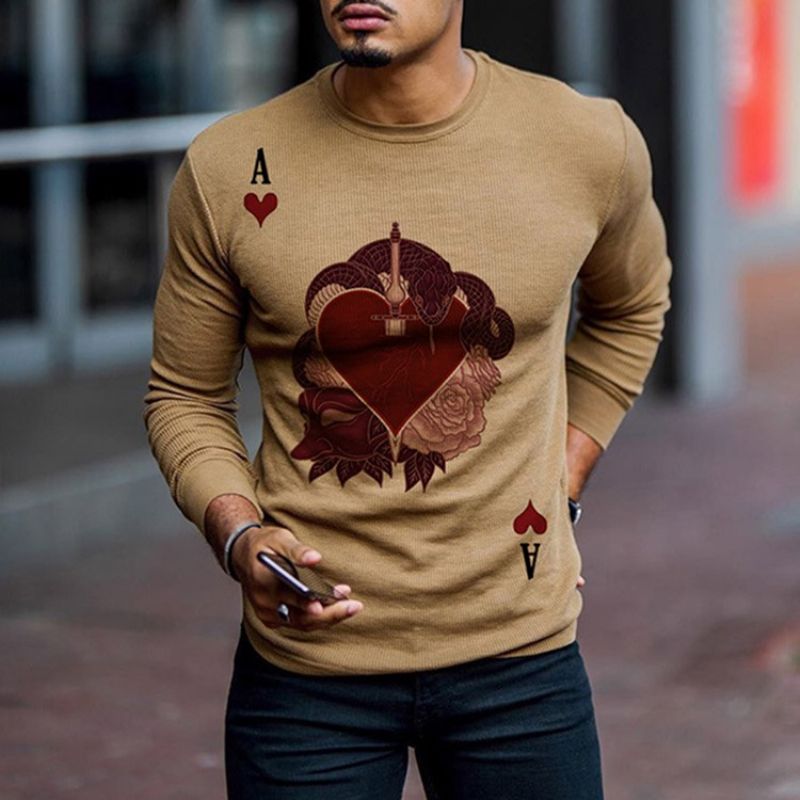 Color Block Print Pullover Pullover Muoti Hupparit