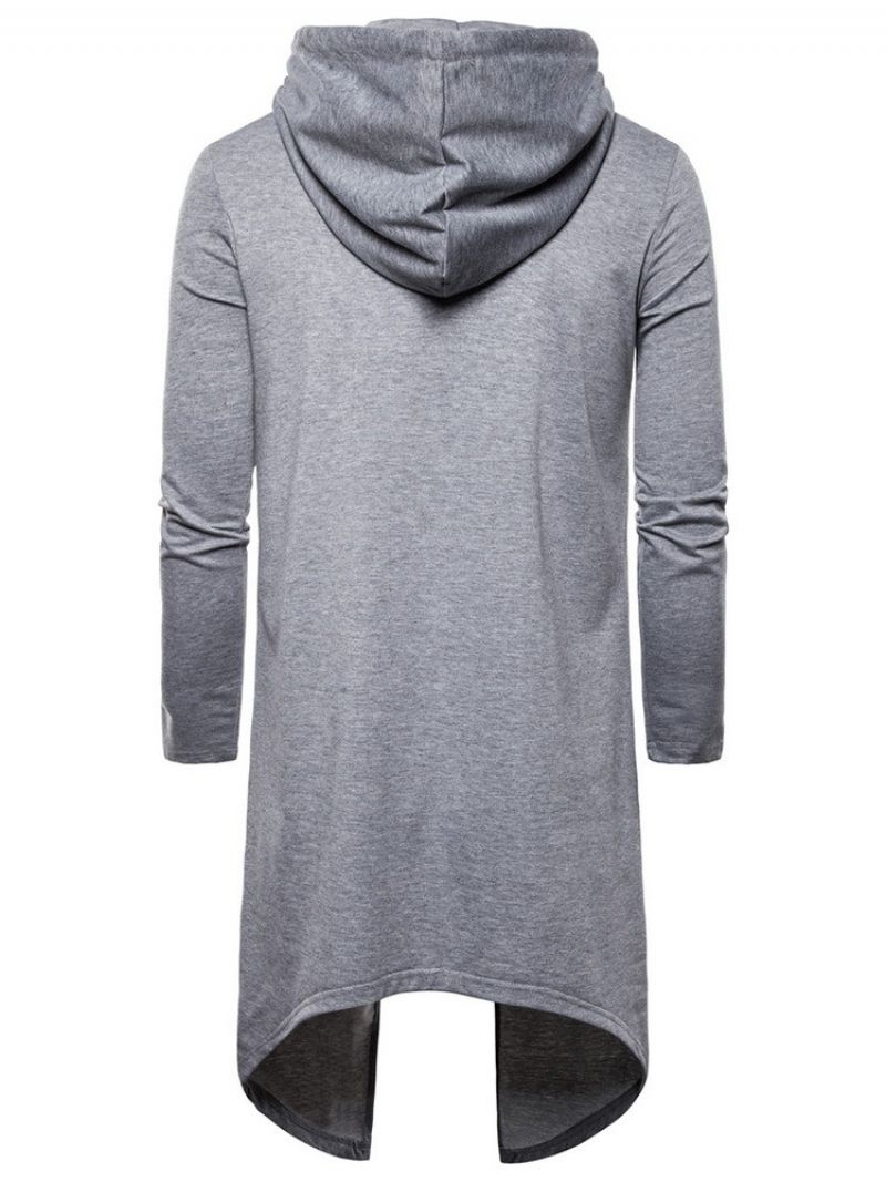 Pullover Plain Asymmetric Fall Casual Hupparit