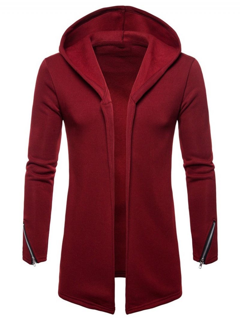 Vetoketjullinen Cardigan Plain European Fall Hupparit