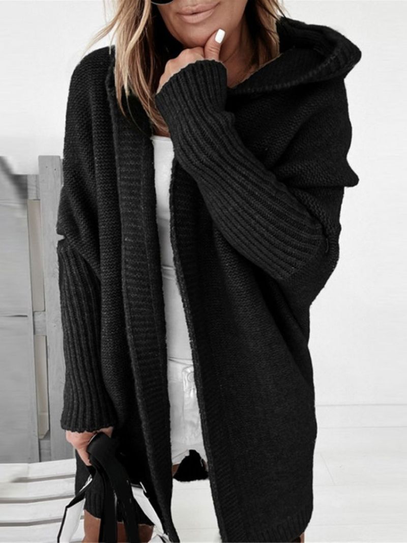 Ohut Hupullinen Batwing Villapaita