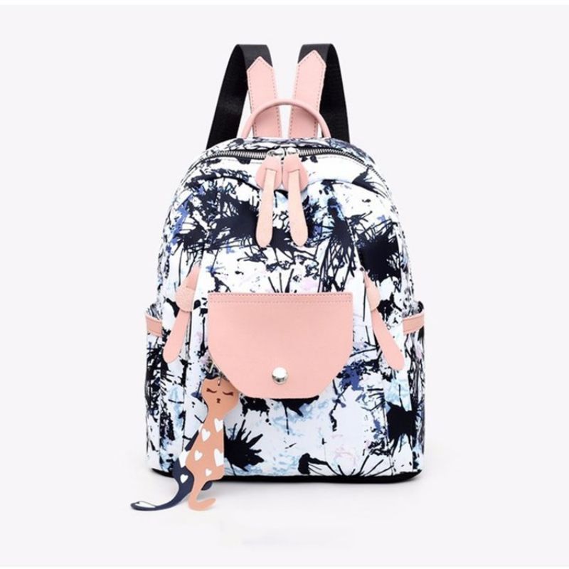 Oxford Print Flap Pocket Reput