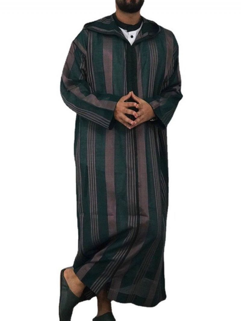 Hupullinen Casual Stripe Spring Loose Miesten Paita