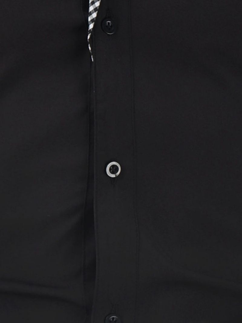 Kukkaprintti Lapel Spring Slim Shirt