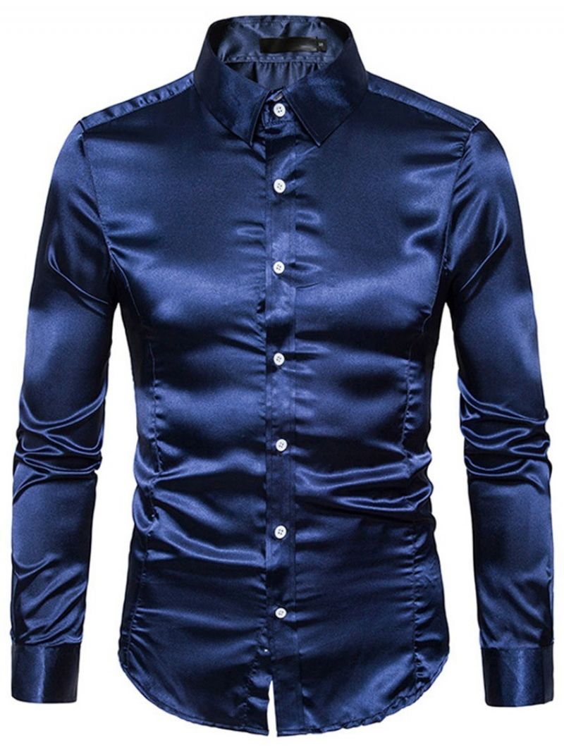 Rento Lapel Plain Fall Yksirivinen Miesten Paita