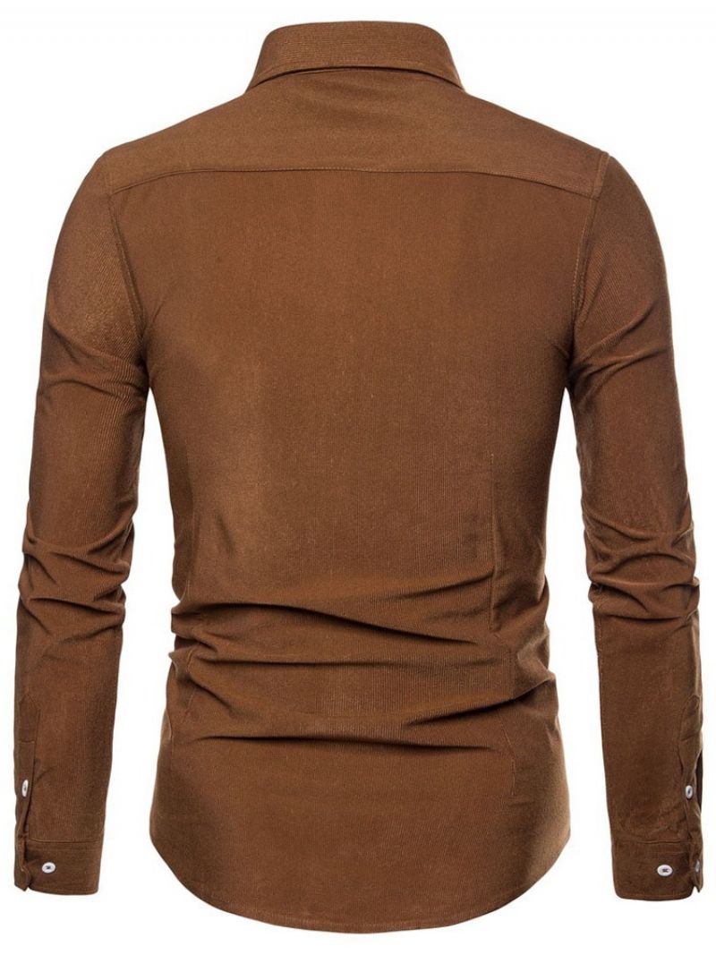 Rento Lapel Plain Fall Yksirivinen Paita
