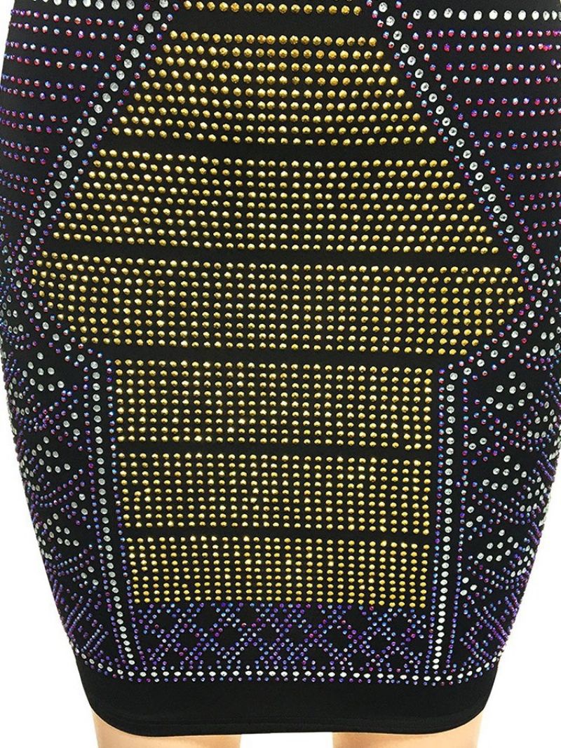 Pitkähihainen Pyöreä Kaula-Aukko Polven Yläpuolella Neulepusero Talvi Bodycon-Mekko