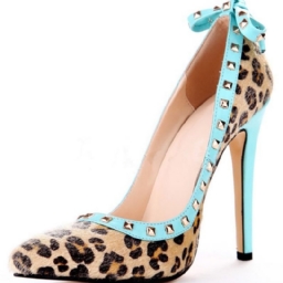 Naisten Niitti Leopard Stiletto Korkoinen Kärkijousi